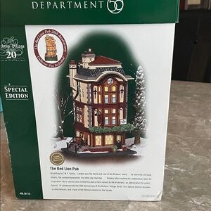 Department 56 The Red Lion Pub Special Edition from the Dickens’ Village series